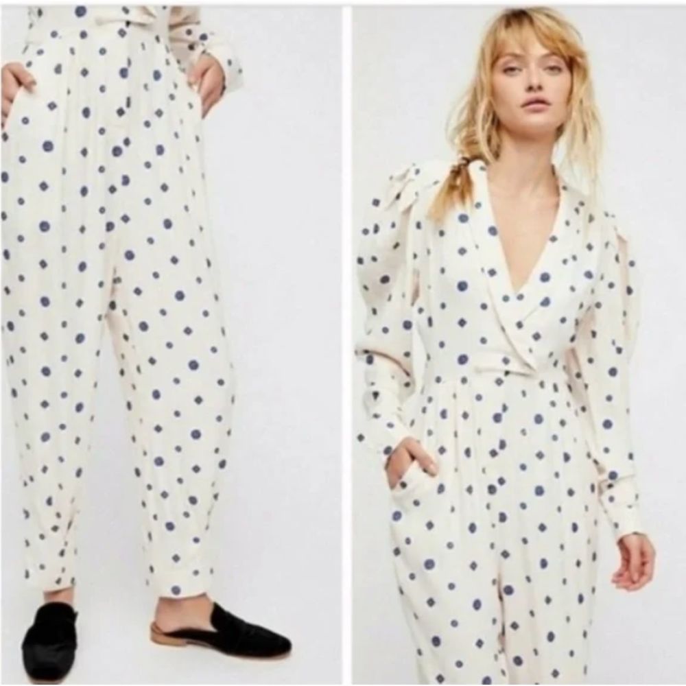 Free People Star Eyes Long Sleeve Jumpsuit